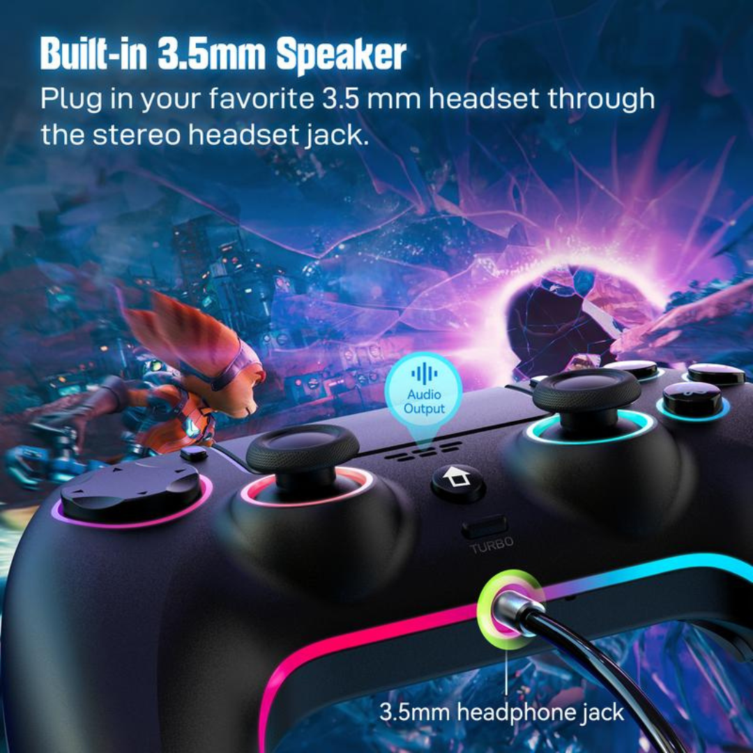PS5 Pro Wireless Controller with 7 RGB Colors