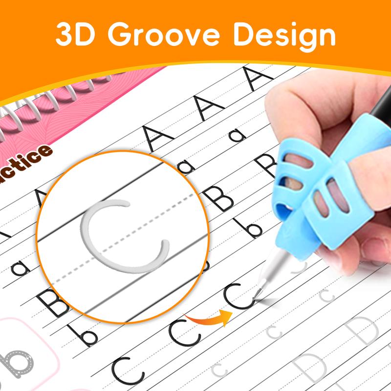 6 Magic Grooved Writing Practice Workbook for Kids