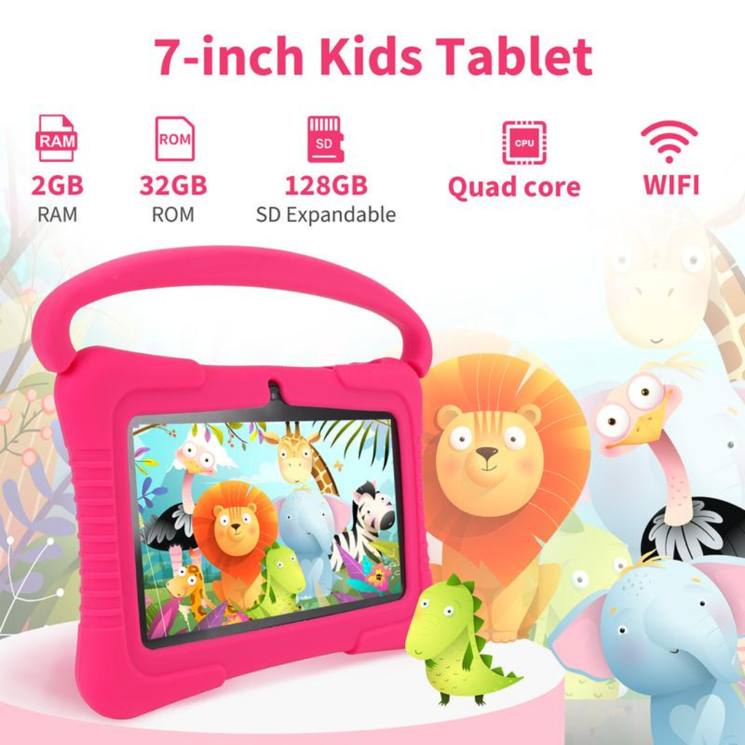 7 inch Android Tablet for Kids 16GB Storage