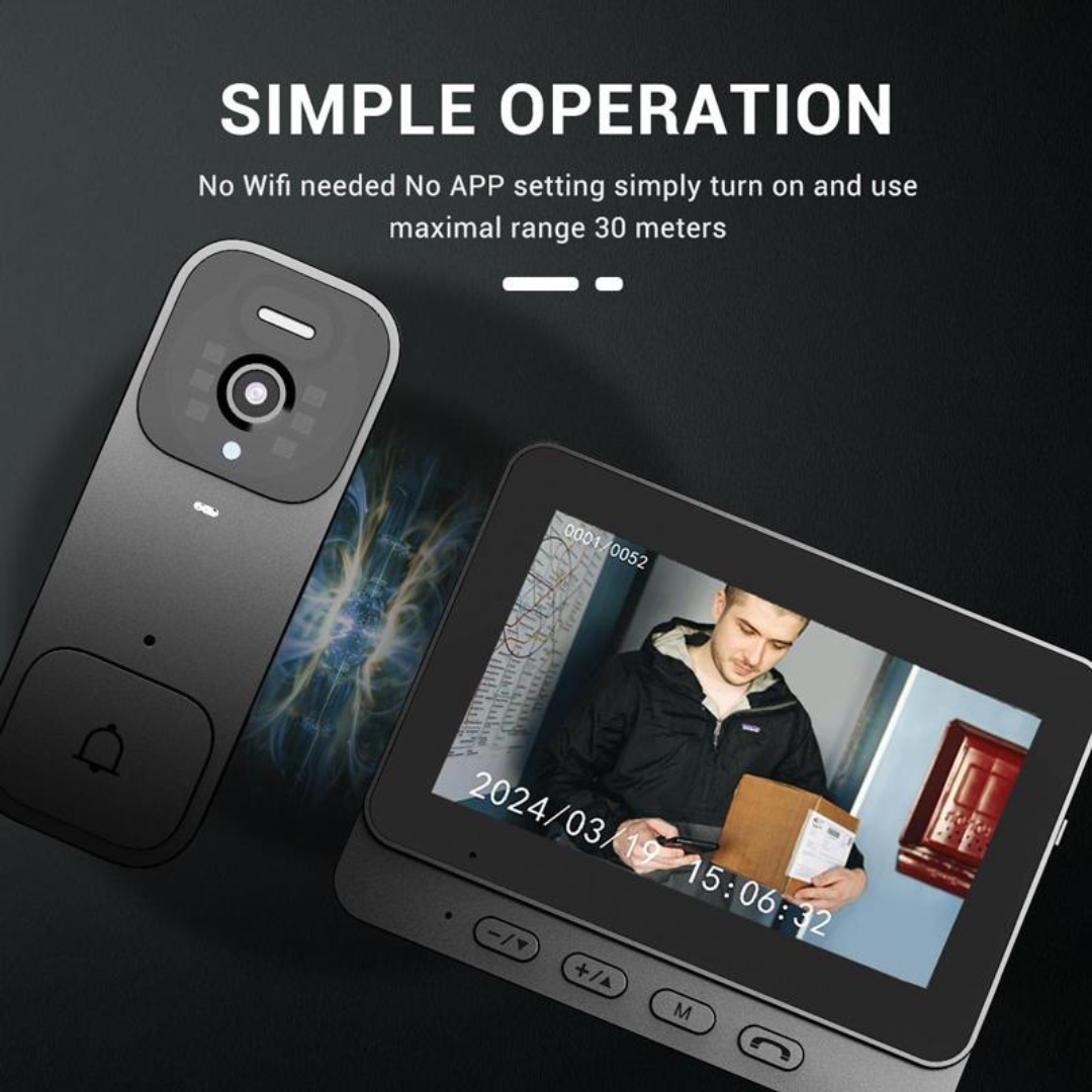 Wireless doorbell and monitor product feature overview
