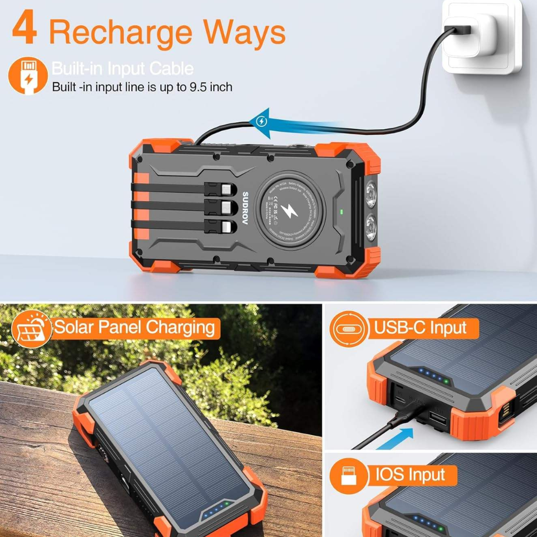 Solar Charger Power Bank Wireless Charger