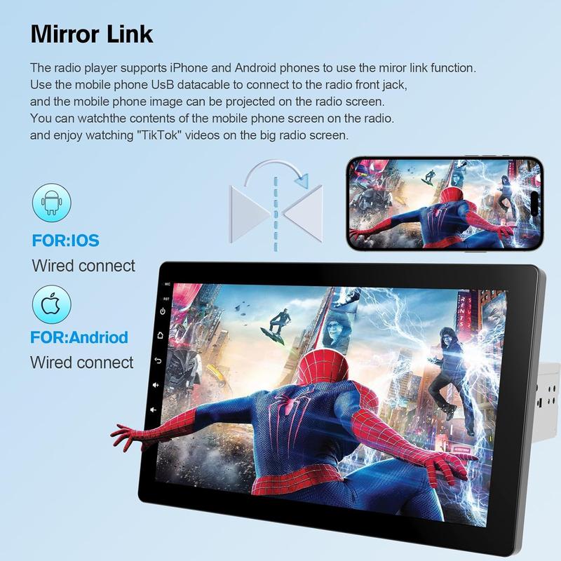 10.1" Rotatable Touch Screen Car Stereo