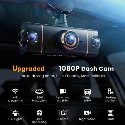 4 Channel 1080P Dash Cam Front Rear Left Right