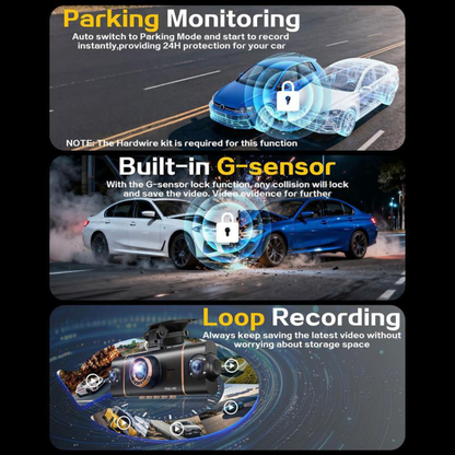 4 Channel 1080P Dash Cam Front Rear Left Right