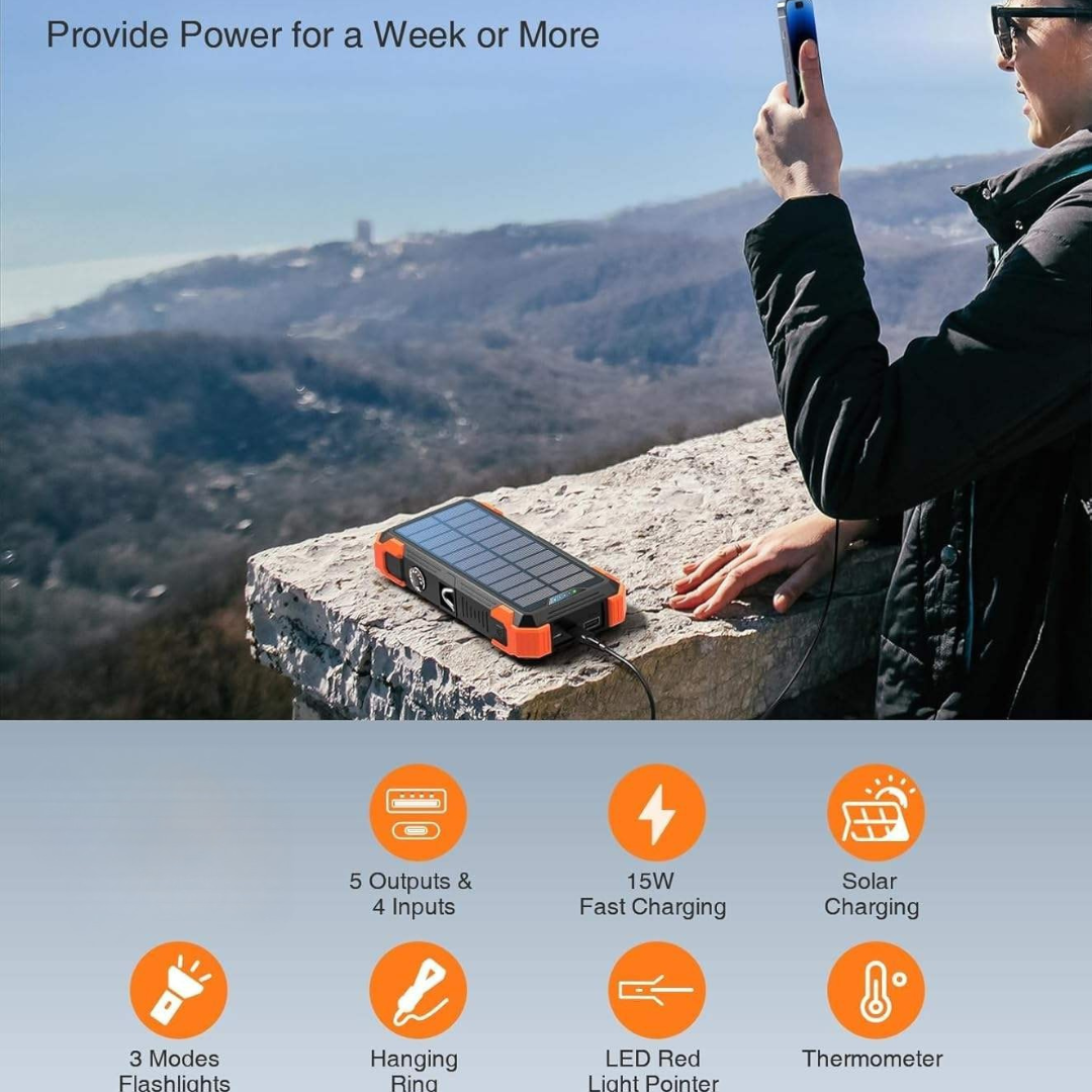 Solar Charger Power Bank Wireless Charger