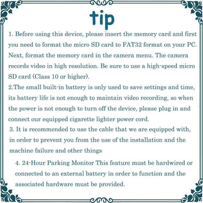 4 Channel 1080P Dash Cam Front Rear Left Right