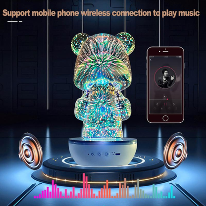 Portable Bear Wireless Speaker with RGB Light Effect