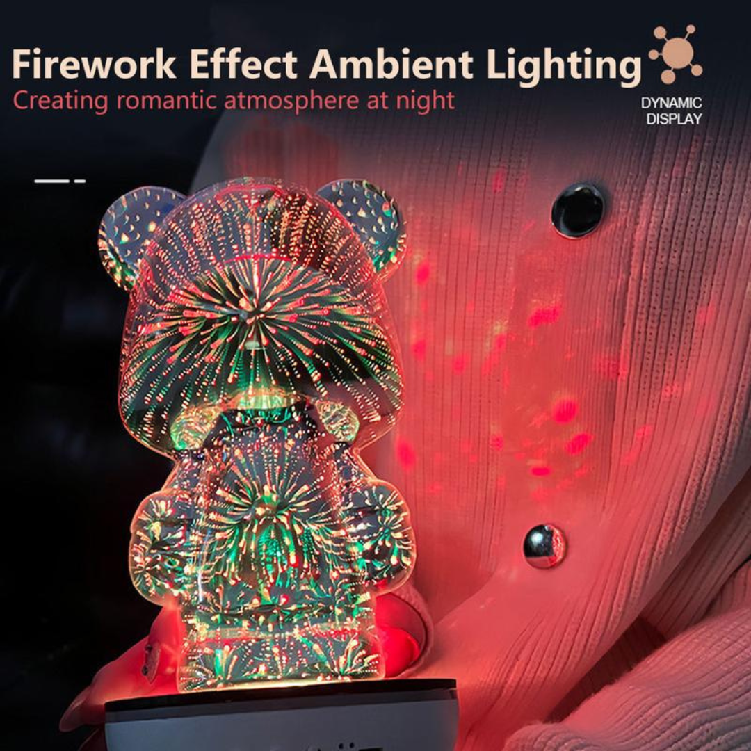 Portable Bear Wireless Speaker with RGB Light Effect