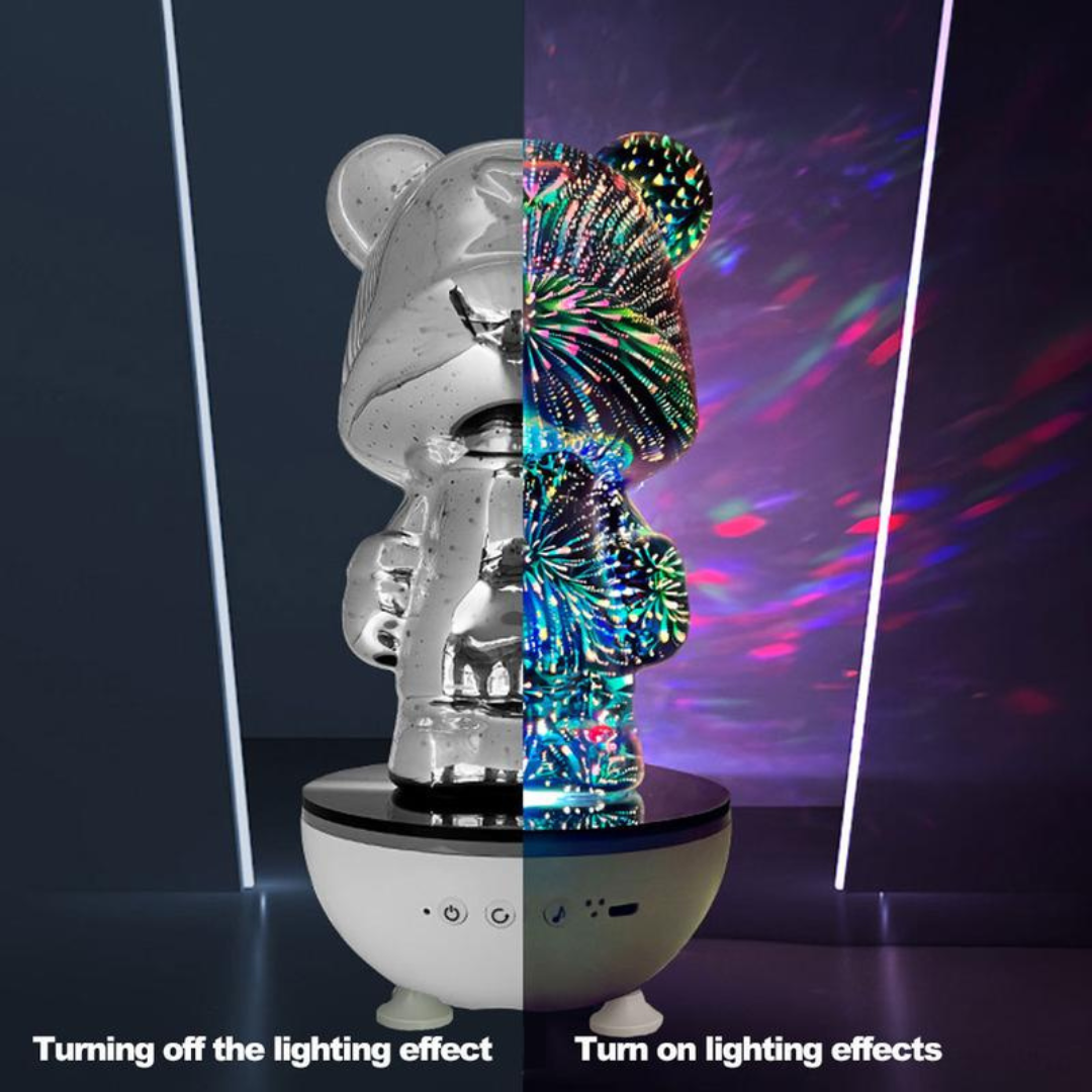 Portable Bear Wireless Speaker with RGB Light Effect