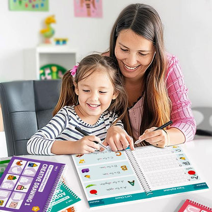 6 Magic Grooved Writing Practice Workbook for Kids
