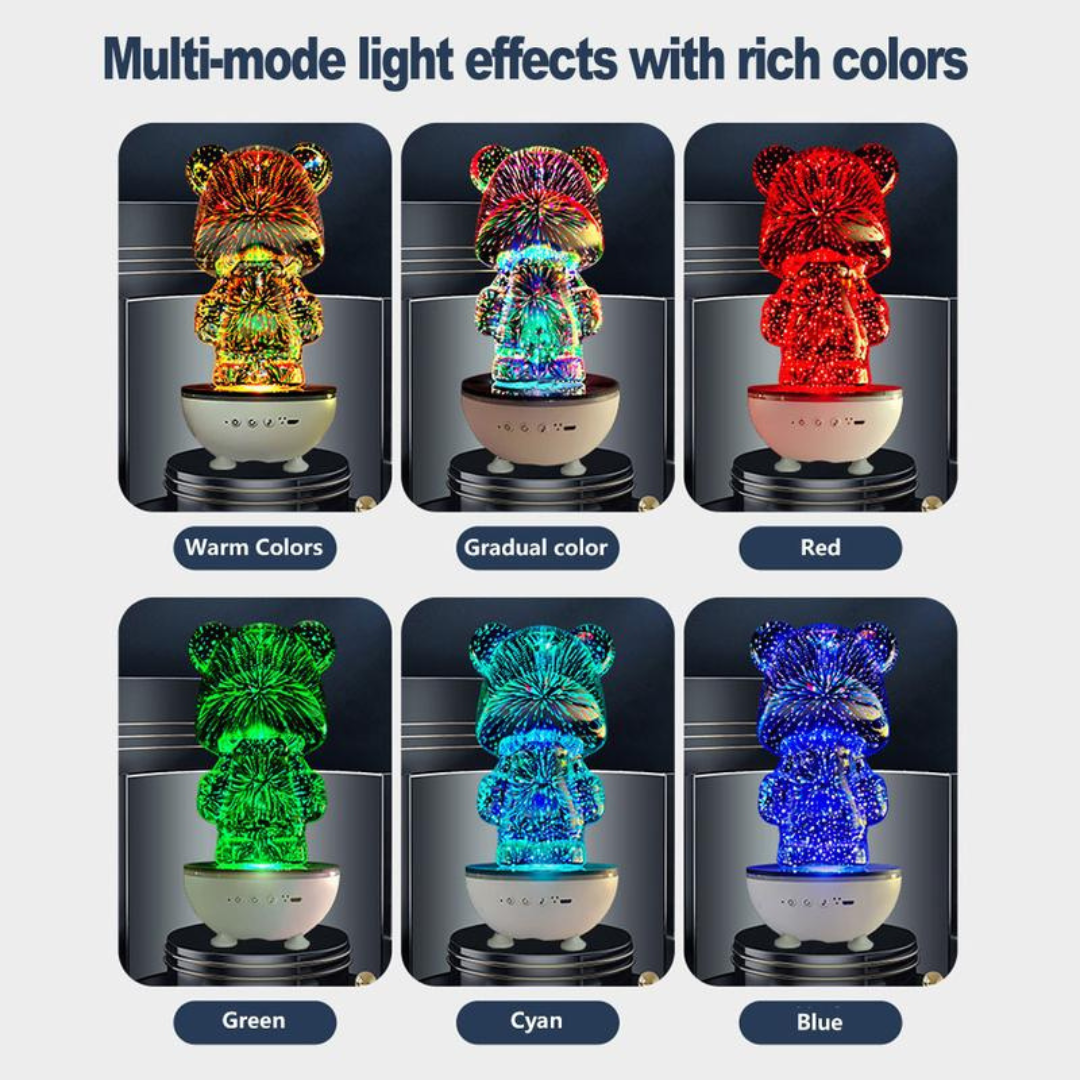 Portable Bear Wireless Speaker with RGB Light Effect