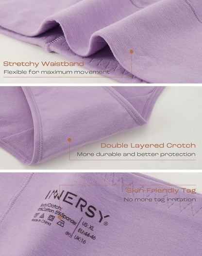 Women's Plus Size XL-4XL High Waisted Cotton Underwear