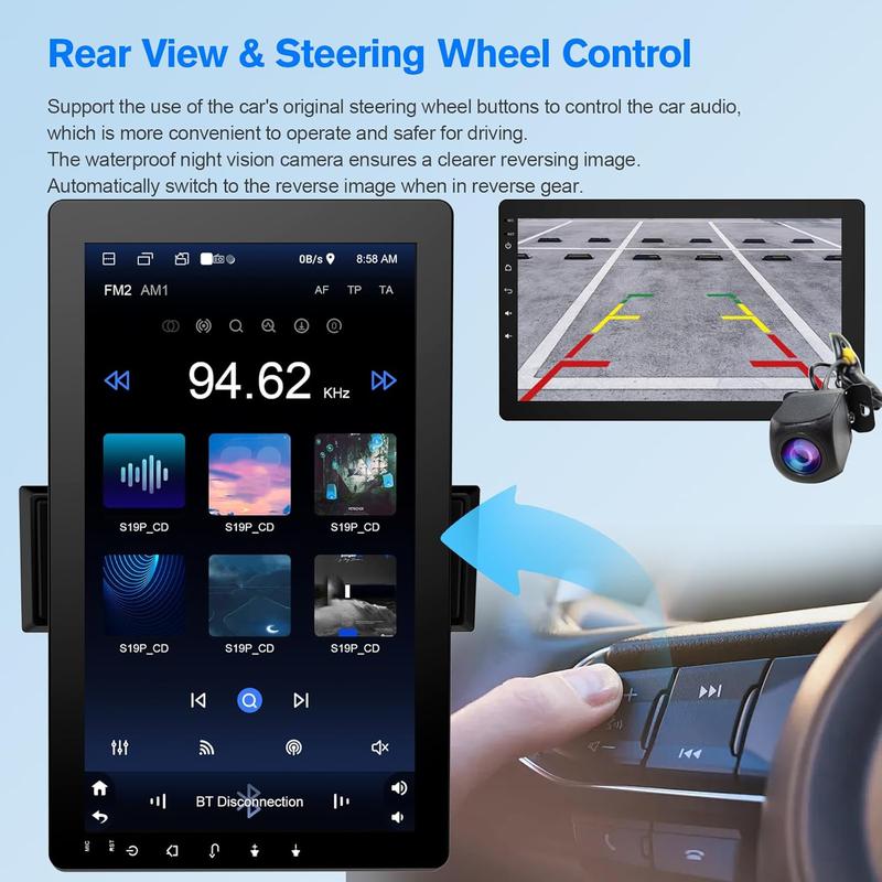 10.1" Rotatable Touch Screen Car Stereo