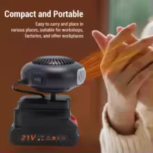 Battery Operated Ceramic Heater with Fan