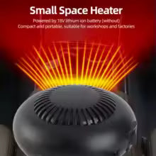 Battery Operated Ceramic Heater with Fan